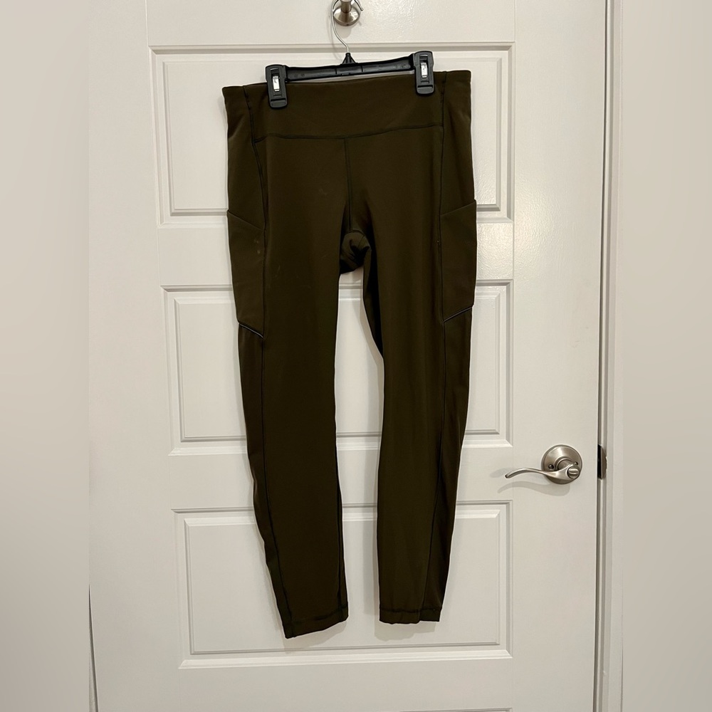 7/8 Olive Lululemon Leggings